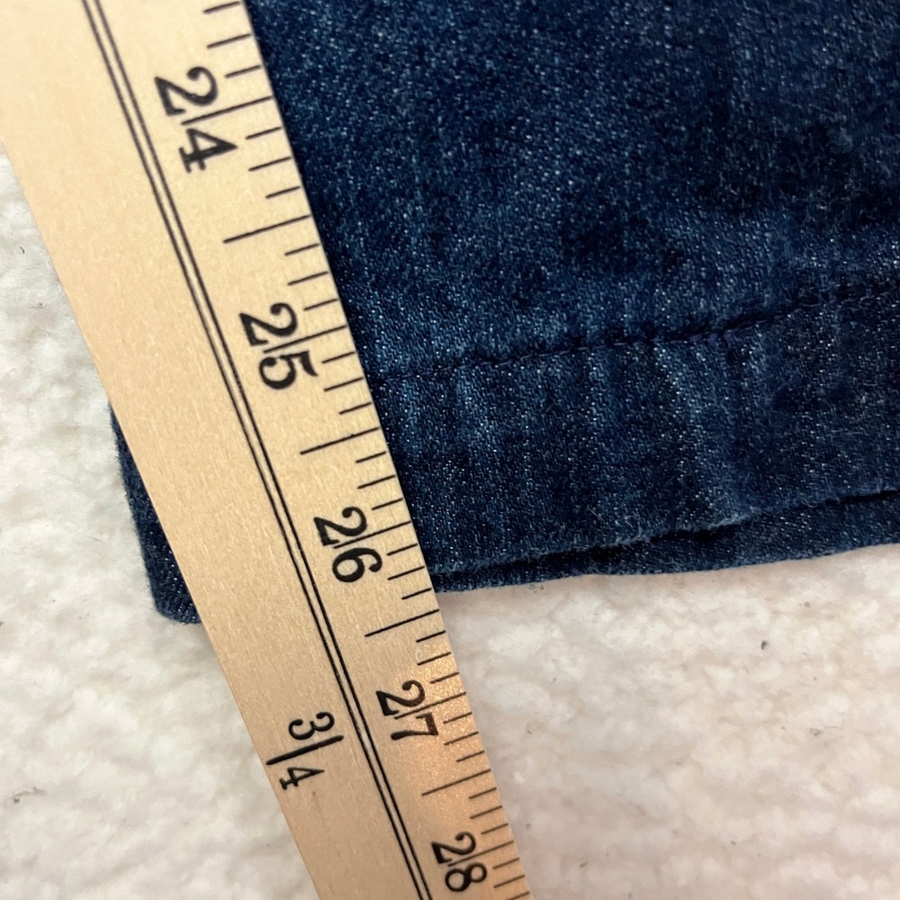 Foundry Supply Co Jeans Mens 44x29 Blue Flex Denim Straight Leg Dark Wash Pants - Picture 3 of 10